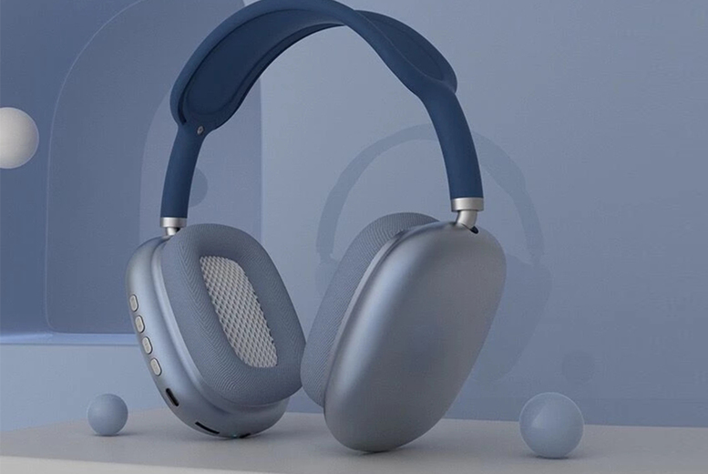 Blue Noise Reduction Bluetooth Wireless Headphones | Wowcher
