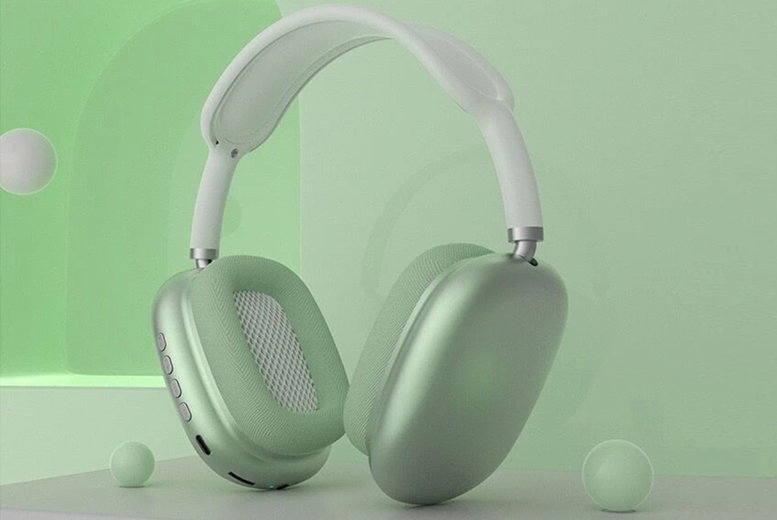 Green Noise Reduction Bluetooth Wireless Headphones | Wowcher