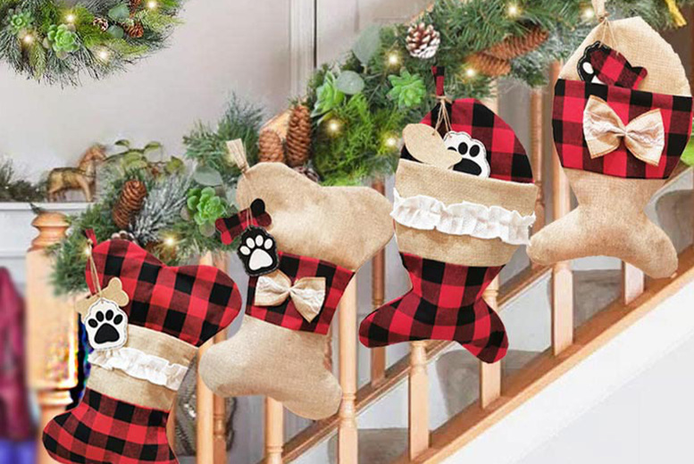 Pet Dog or Cat Christmas Stocking – 4 Designs Deal Price £5.99