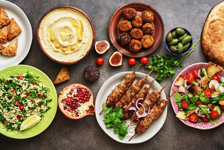 8 Mezze Plates for 2 & Small Bottle Prosecco Each Deal Price £29.00