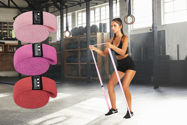 Non-Slip Fitness Resistance Bands – 3 Colour Options! Deal Price £14.99