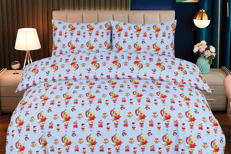 Christmas Duvet Bedding Set – 3 Designs Available Deal Price £9.99