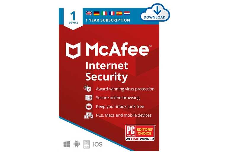 McAfee Internet Security 2022 Deal Price £10.00