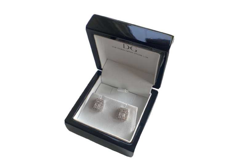 Retro Baguette Stud Earrings Deal Price £34.99