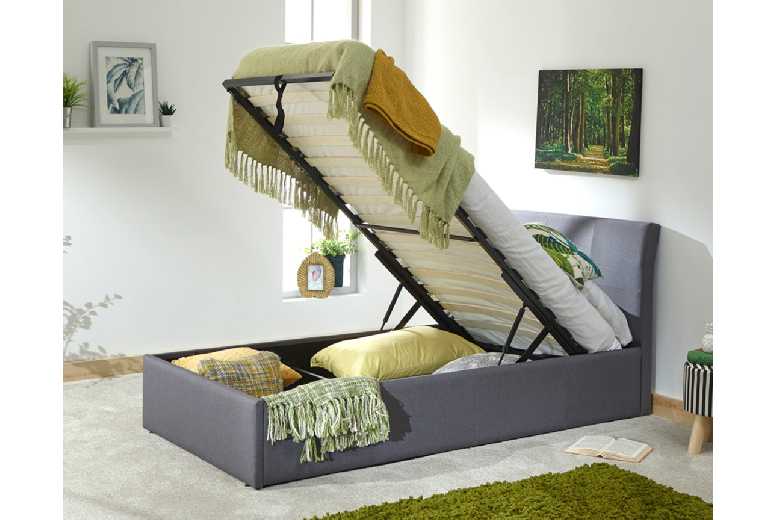 £234.99 instead of £479.99 for a Ascot Woven Grey End Lift Ottoman Bed – save up to 51% £234.99 instead of £479.99 for a Ascot Woven Grey End Lift Ottoman Bed – save up to 51%