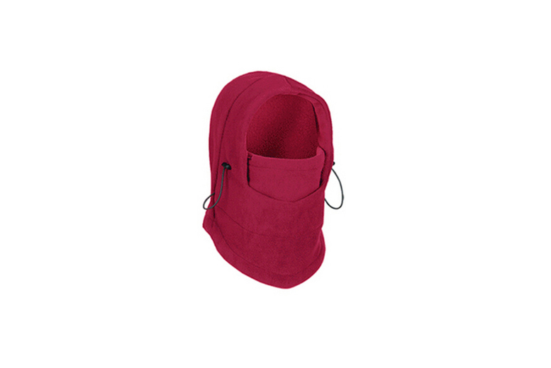 Unisex STD11758 ROSE RED / -: 2pck Thermal fleece hood | Wowcher