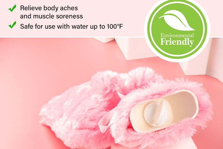 2L Extra Large Deluxe Hot Water Bottle with Plush Cover – Energy Saving, Multi-Purpose, SGS Certified | Wowcher