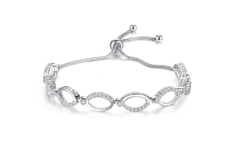 Sterling Silver Infinity Bracelet with Cubic Zirconia – Hypoallergenic, Gift-Ready, Lightweight | Wowcher Sterling Silver Infinity Bracelet with Cubic Zirconia – Hypoallergenic, Gift-Ready, Lightweight | Wowcher