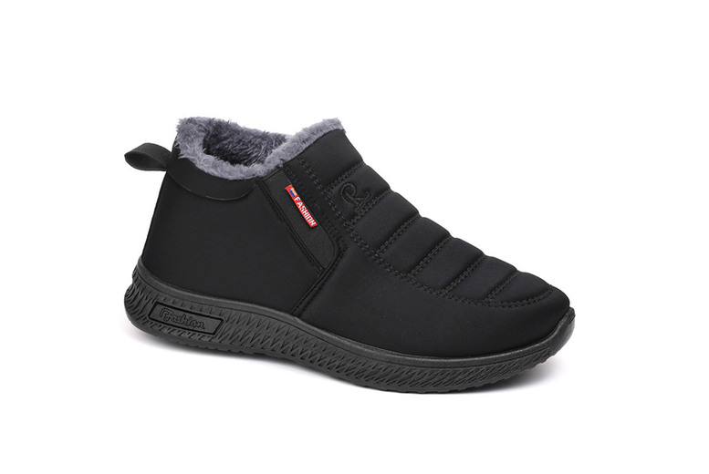 Unisex Black Unisex Thermal Slip-On Snow Boots – 3 Colours! | Wowcher
