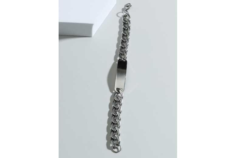 Timeless Men’s Stainless Steel Square Bracelet | Wowcher Timeless Men’s Stainless Steel Square Bracelet | Wowcher