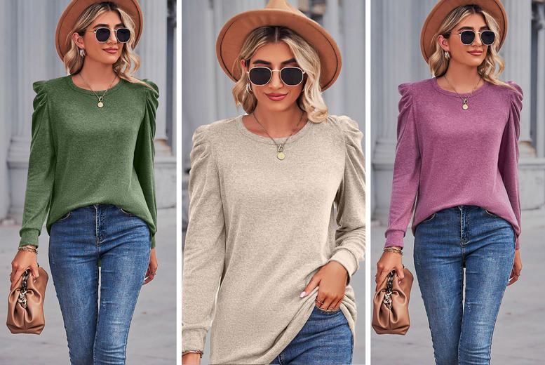 Women's Casual Long Sleeved Top - 6 Colours