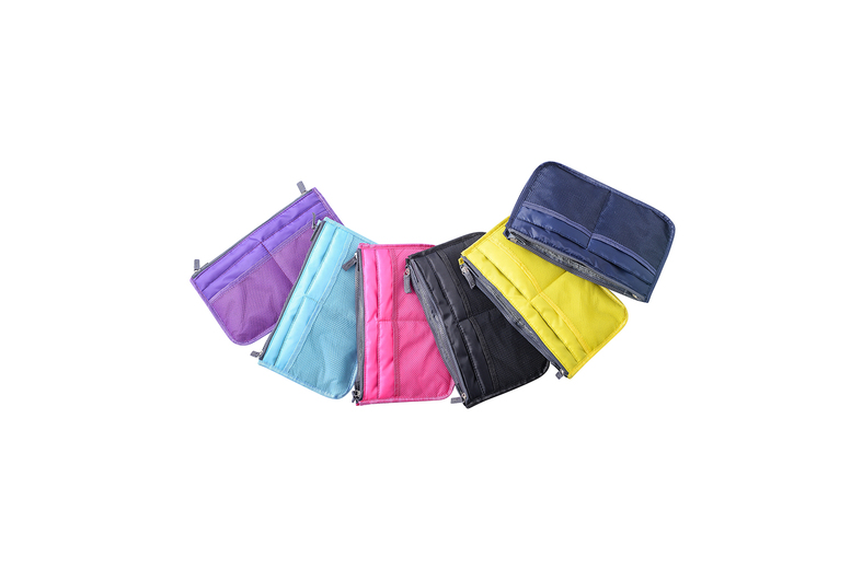Unisex Blue Handbag Organiser Insert – Lightweight Multi-Pocket Liner, 6 Colours, Fits Most Bags | Wowcher
