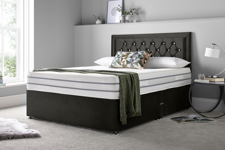 From £130 instead of £429.98 for a Princess design divan bed set in black, charcoal, green, mink or silver from Sarto Beds – save up to 70% From £130 instead of £429.98 for a Princess design divan bed set in black, charcoal, green, mink or silver from Sarto Beds – save up to 70%