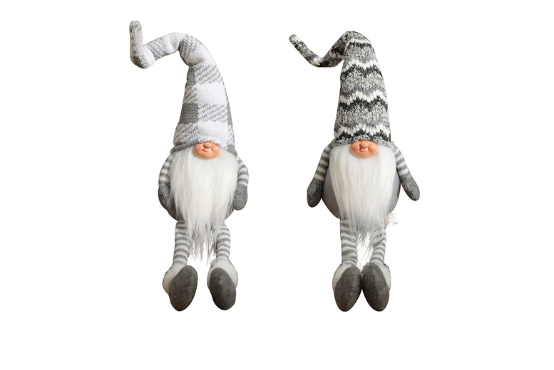 Novelty Chubby Plush Faceless Elf Decoration – Cosy Wool Christmas Ornament | Wowcher