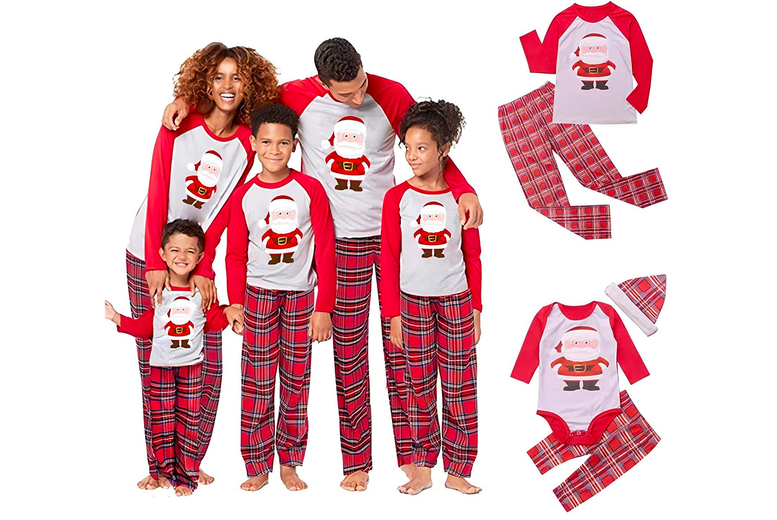 Family Matching Santa Christmas Pyjamas – Adults, Children