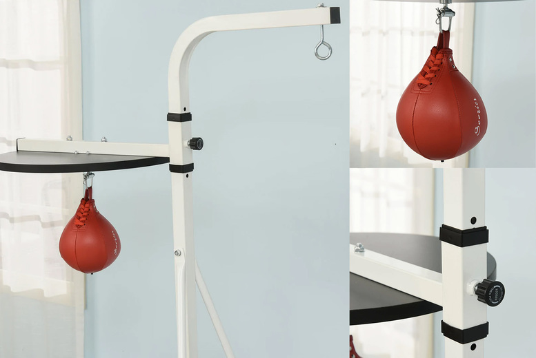 £139 instead of £219.99 for a homcom free-standing speed bag boxing platform from Mhstar Uk Ltd – save 37% £139 instead of £219.99 for a homcom free-standing speed bag boxing platform from Mhstar Uk Ltd – save 37%