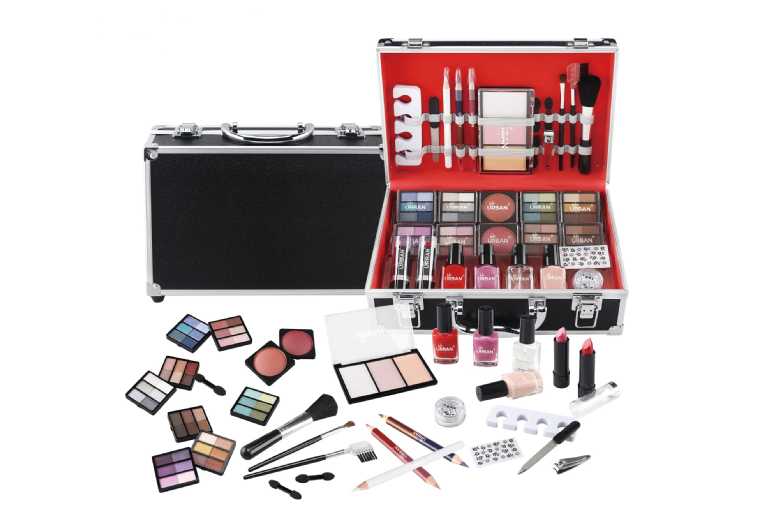 74 Piece Divine Beauty Vanity Treasure Case | Wowcher