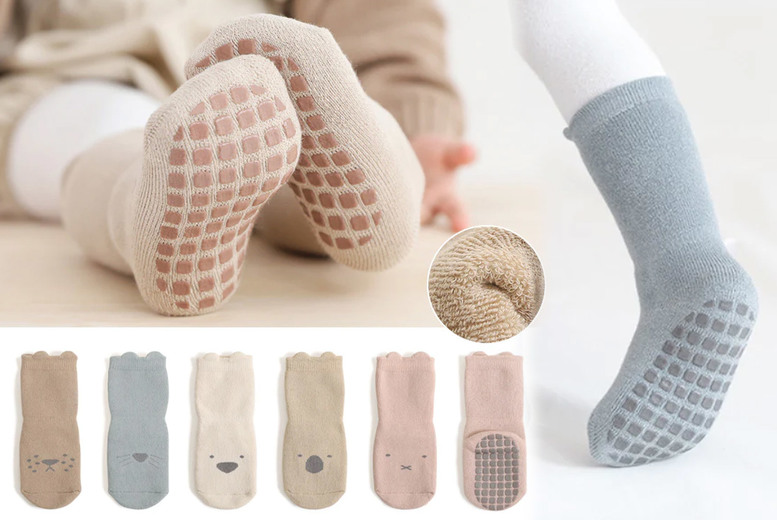 Toddler's Non-Slip Animal Socks from LivingSocial