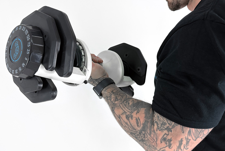 25kg Adjustable Dumbbells Pair – Twist Lock, Space-Saving, Multi-Weight Home Gym Set | Wowcher
