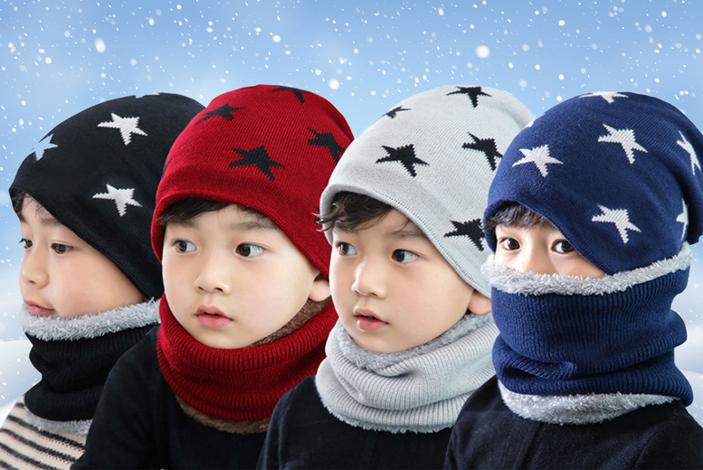 Children's Fleece Star Hat w/ Neck Warmer from LivingSocial