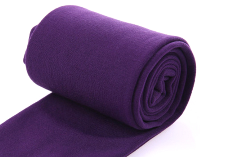 ONE SIZE / PURPLE: Women's soft fleece leggings | Wowcher