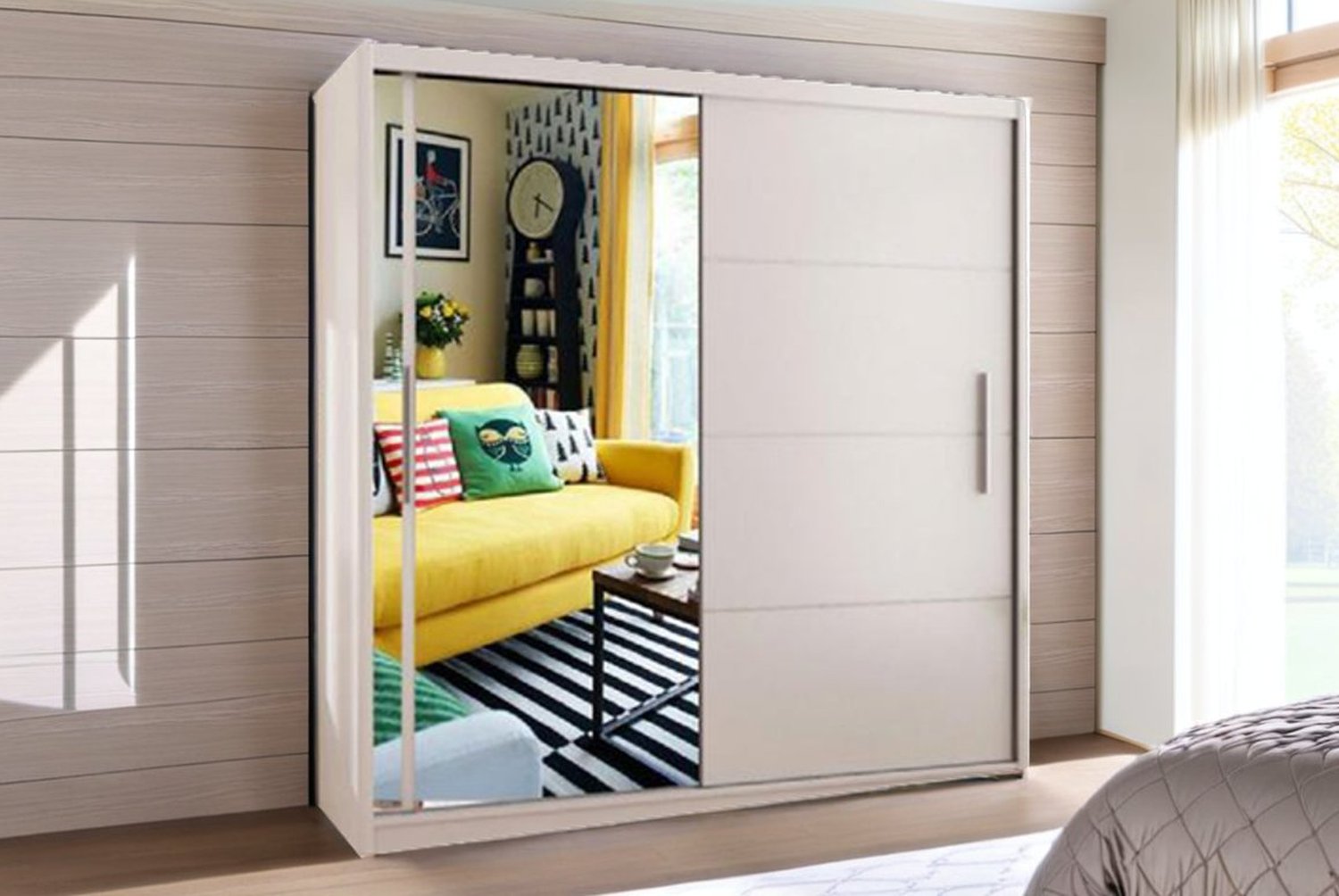 £349 instead of £1099 for a Sliding Doors Wardrobe in sizes 120cm, 150cm, 180cm or 203cm £349 instead of £1099 for a Sliding Doors Wardrobe in sizes 120cm, 150cm, 180cm or 203cm