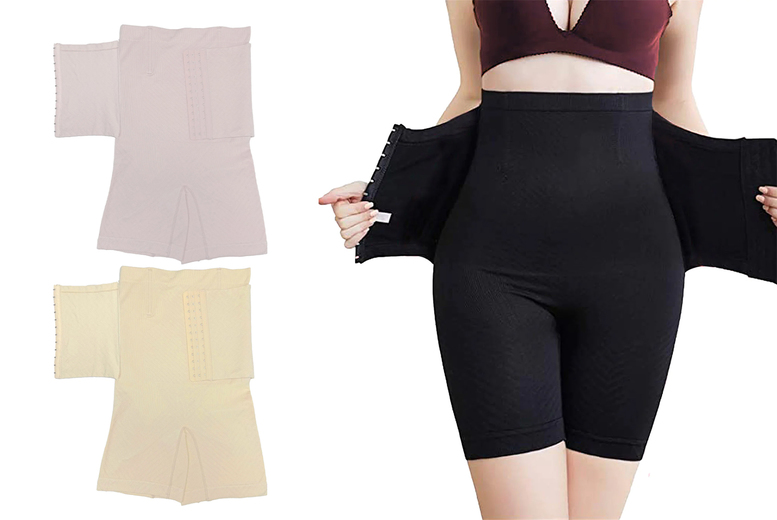 High-Waisted Body Shaping Underwear - 2 Pairs