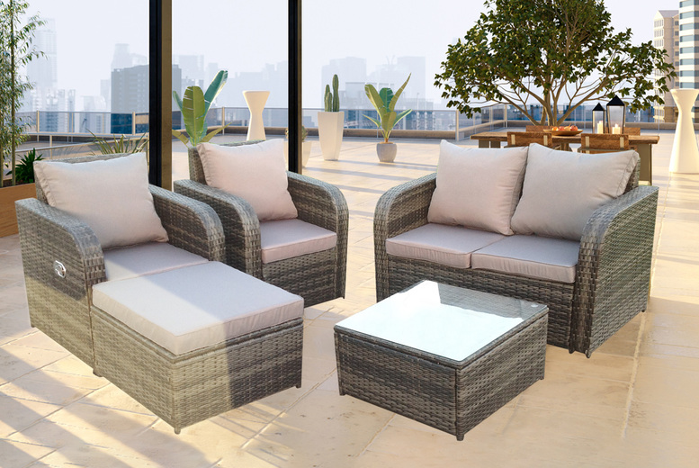 From £699 for a rattan modular reclining garden furniture sofa set from Fimous – choose from five options From £699 for a rattan modular reclining garden furniture sofa set from Fimous – choose from five options