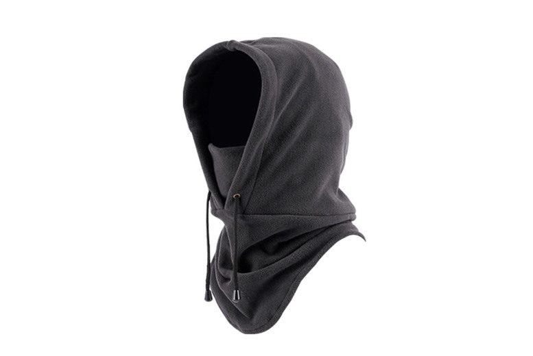 Unisex Grey: A Fleece Balaclava Hood with Mask | Wowcher