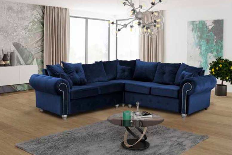 £699 instead of £1499 for a Plush Velvet Corner, 3+2 Seater Sofa Set £699 instead of £1499 for a Plush Velvet Corner, 3+2 Seater Sofa Set