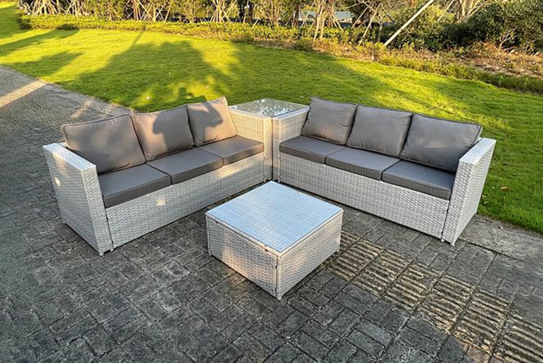 £639 instead of £1,500 for a two sofa set with a table, or £679 for two chairs, one sofa, one stool, and one table from Fimous – save up to 57% £639 instead of £1,500 for a two sofa set with a table, or £679 for two chairs, one sofa, one stool, and one table from Fimous – save up to 57%