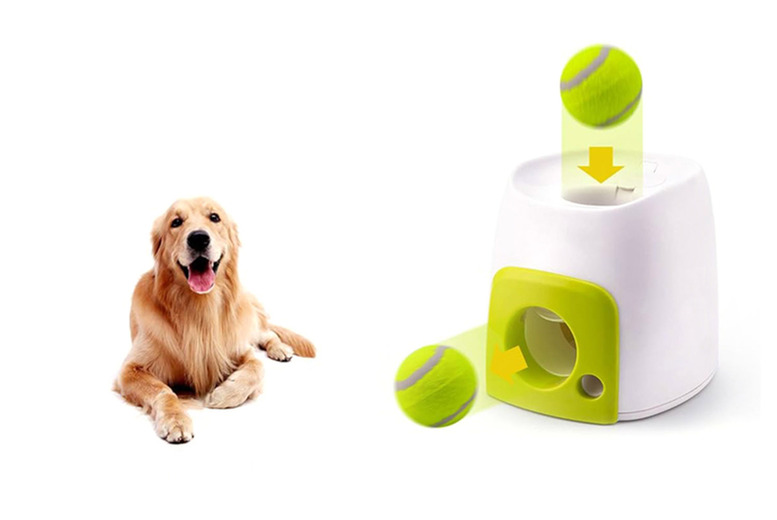 Automatic Pet Ball and Treat Dispenser | Wowcher