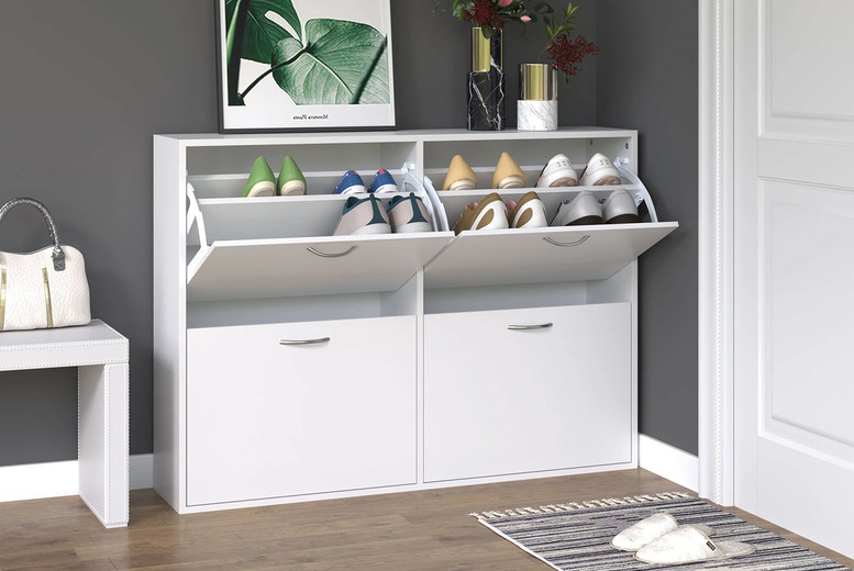 £139 instead of £212.99 for a white four-drawer shoe cabinet from MH Star – save 35% £139 instead of £212.99 for a white four-drawer shoe cabinet from MH Star – save 35%