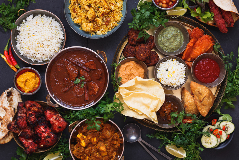for  Spend Indian Food & Drink for 2 or 4 People