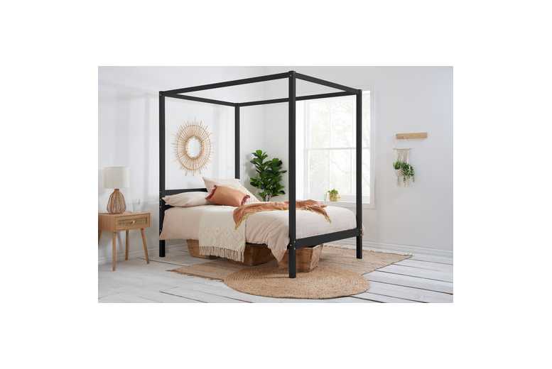 £364.99 instead of £599.99 for a Mercia 4 Poster Bed Frame Black or White – save up to 39% £364.99 instead of £599.99 for a Mercia 4 Poster Bed Frame Black or White – save up to 39%