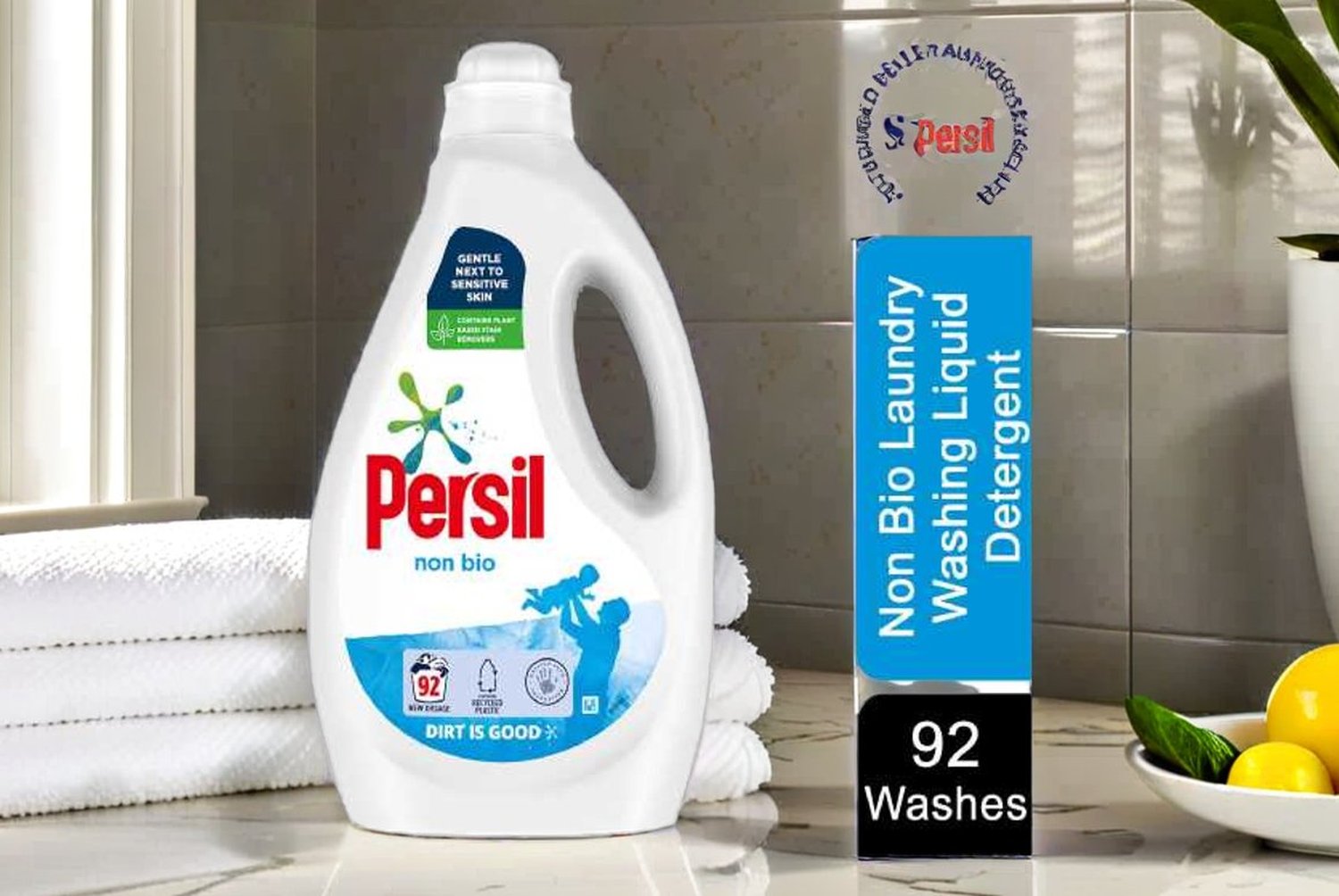 Persil NonBio Liquid Detergent2.484L,92W at LivingSocial