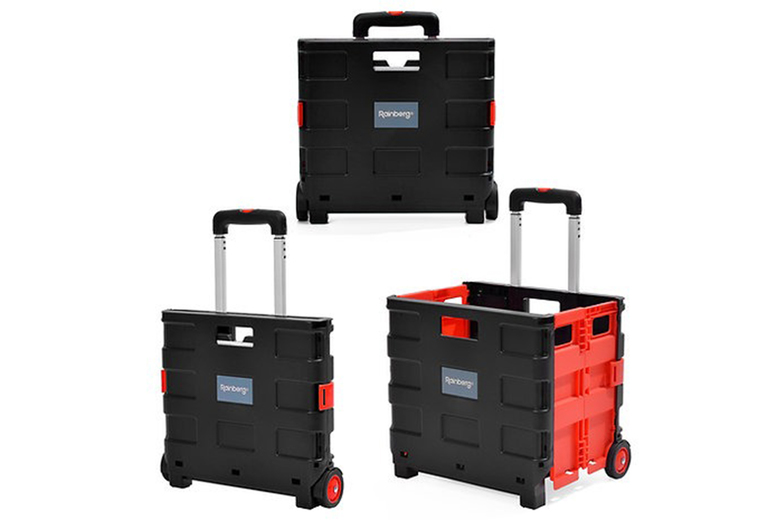 Rainberg Heavy Duty Foldable Crate Trolley | Wowcher