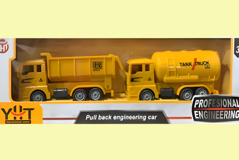 Children’s Festive Pull-Back Vehicle Set – Stocking Stuffer Toy Cars & Trucks for Nursery Play | Wowcher