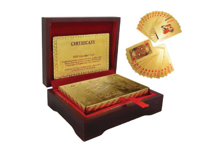 Gold Plated Playing Cards With Gift Box from LivingSocial