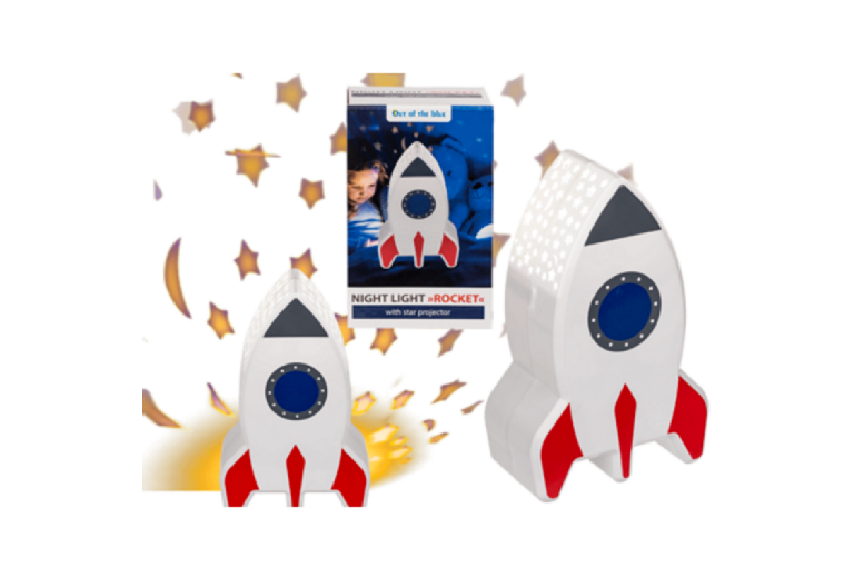 Rocket Night Light With Star Projector at LivingSocial
