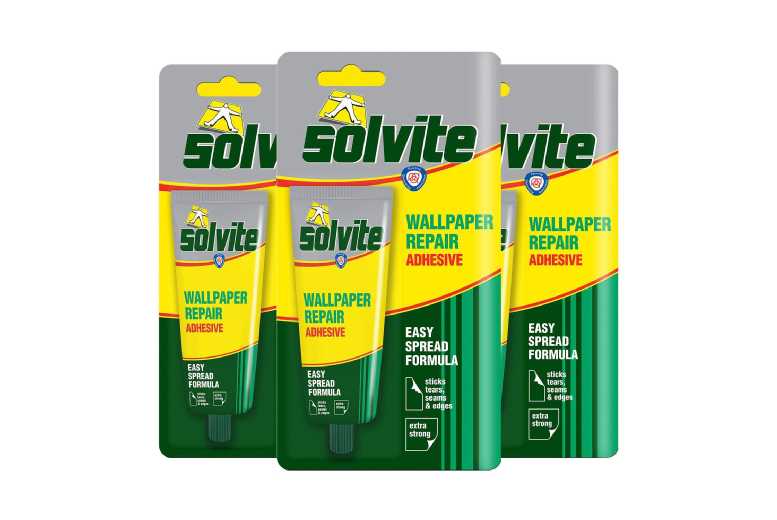 Solvite Ultimate Wallpaper Repair Adhesive – Extra-Strong DIY Wall Fix Glue (3x 56g Tubes) for Seamless Repairs | Wowcher