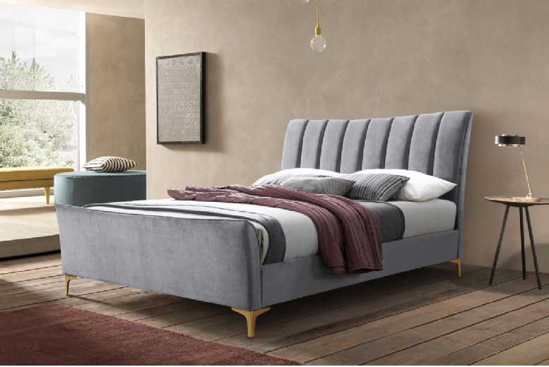 £524.99 instead of £794.99 for a Clover Soft Velvet Grey Bed – 3 Sizes! – save up to 34% £524.99 instead of £794.99 for a Clover Soft Velvet Grey Bed – 3 Sizes! – save up to 34%