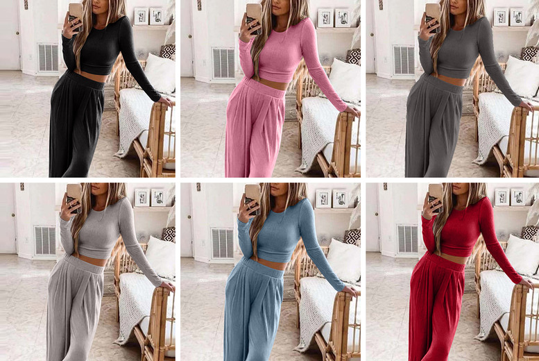 Women’s Casual Two-Piece Loungewear Set – 6 Colours