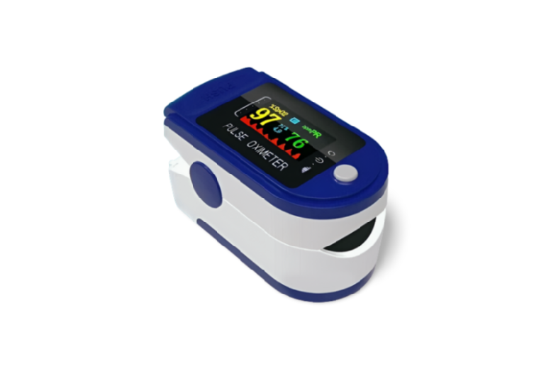 Advanced Finger Pulse Oximeter Fitness Tracker - Blood Oxygen & Heart Rate Monitor, Sleek Lightweight Design | Wowcher
