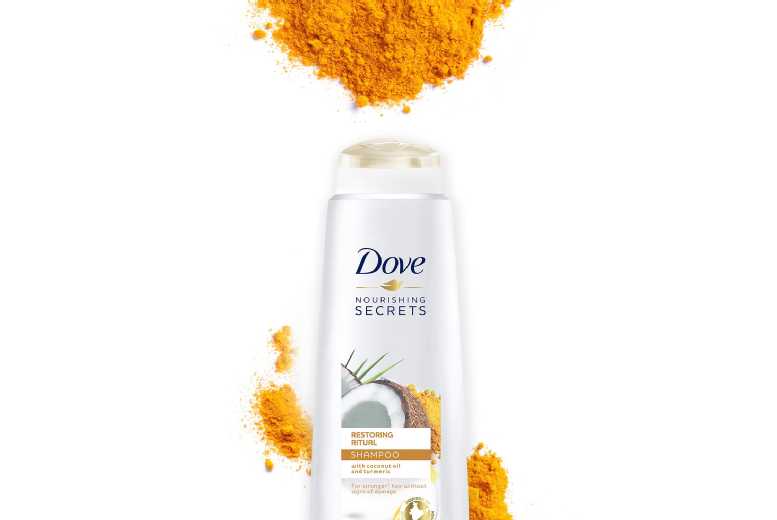 Dove Restoring Ritual Shampoo – Nourishing Haircare with Coconut Oil & Turmeric, 400ml | Wowcher
