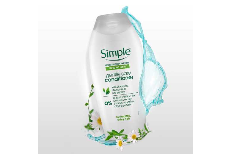 Simple Nourishing Conditioner Trio with Vitamin B5 – For All Hair Types, 3x400ml | Wowcher