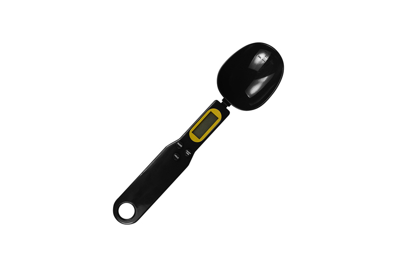 Digital Electronic Measuring Spoon Scale – LCD Display, Multi-Unit, Compact – Black or White | Wowcher