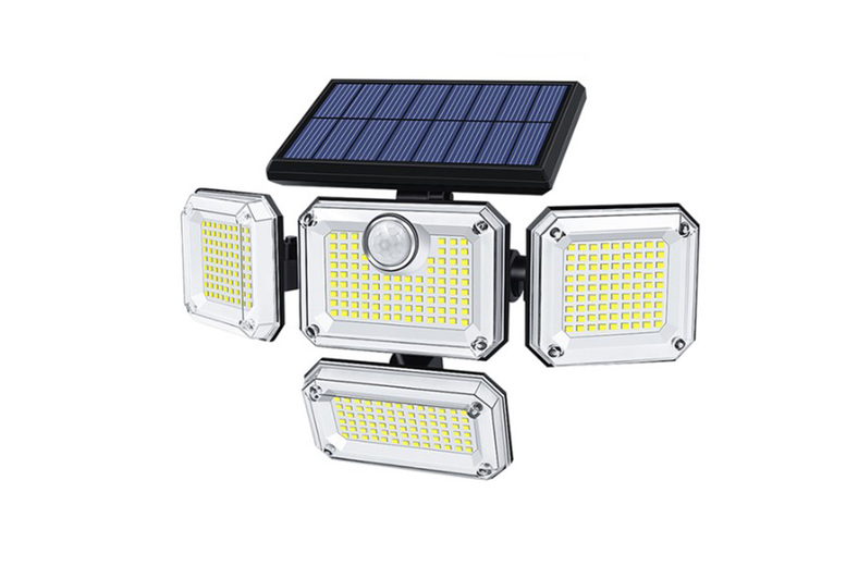 Solar LED Motion Sensor Outdoor Wall Light – Weatherproof, Remote-Controlled | Wowcher