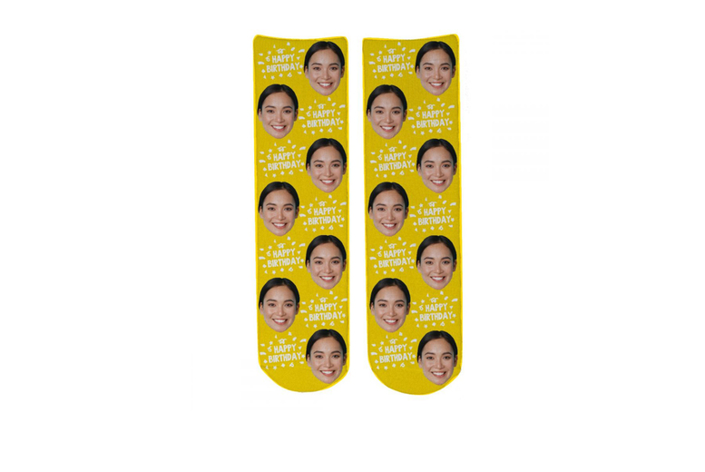 Personalised Birthday Face Socks – Add Your Photo! | Wowcher Personalised Birthday Face Socks – Add Your Photo! | Wowcher