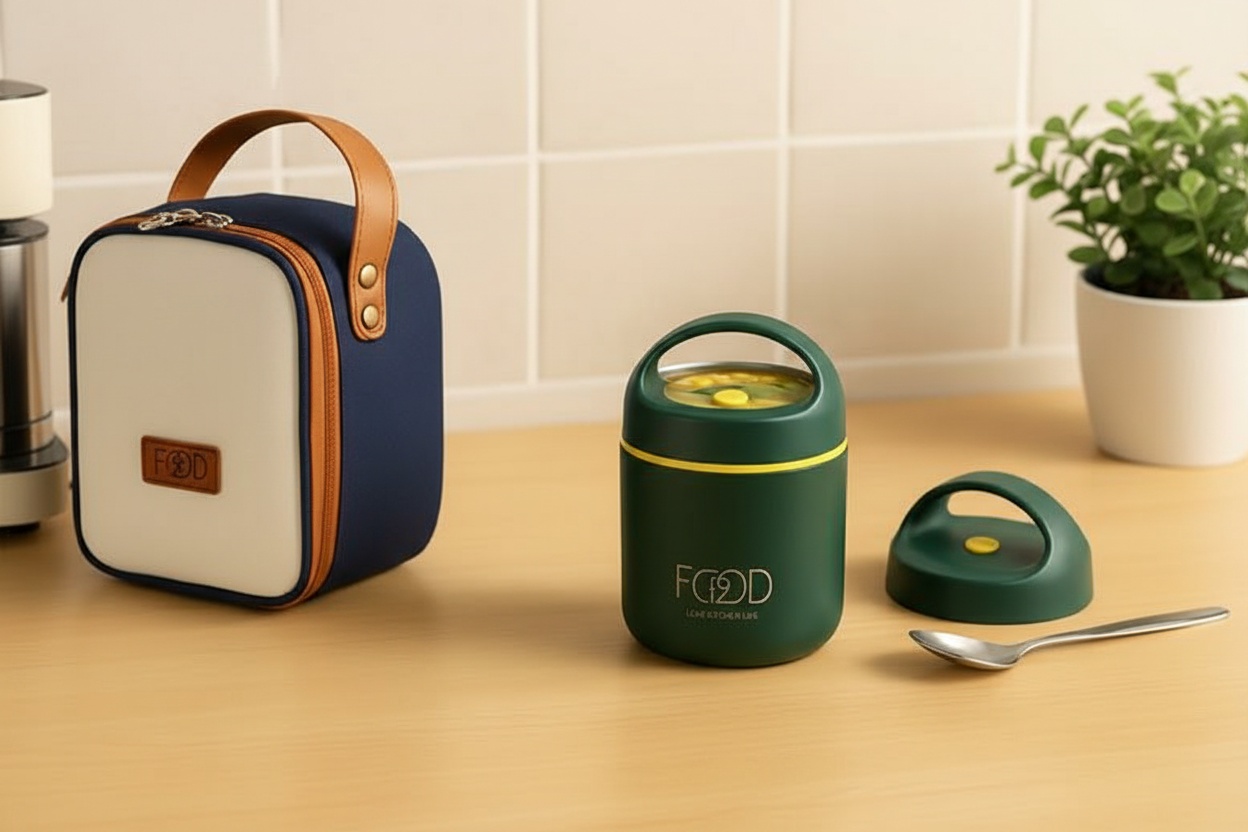 Stainless Steel Vacuum Thermal Container - Two Options & Four Colours! | Wowcher